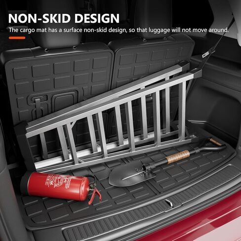 powoq Trunk Mat Compatible with 2021-2024 Jeep Grand Cherokee L&Overland Backrest Mat Replacement for Grand Cherokee L 2021-2024 Accessories(Fit Grand Cherokee L, Rear Trunk Mat+Rear Backrest Mat) in Kuwait