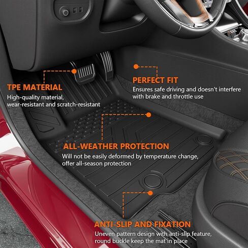 powoq Trunk Mat Compatible with 2021-2024 Jeep Grand Cherokee L&Overland Backrest Mat Replacement for Grand Cherokee L 2021-2024 Accessories(Fit Grand Cherokee L, Rear Trunk Mat+Rear Backrest Mat) in Kuwait