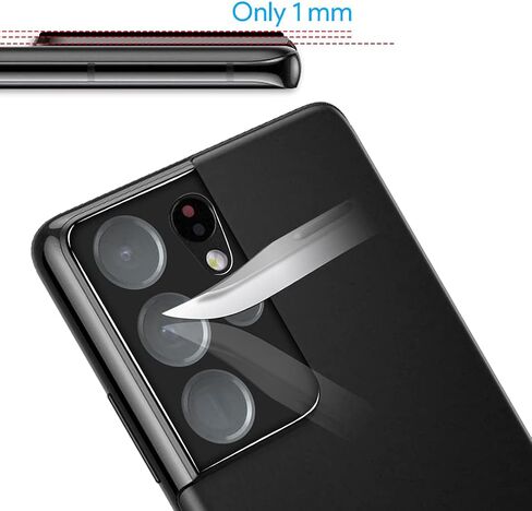 TAURI 2+2 Pack Screen Protector Designed for Samsung Galaxy S23 Ultra 5G, 2 Pack [Self-Healing] TPU Film + 2 Pack Camera Lens Protector, [Case Friendly] Support Fingerprint Unlock in Kuwait