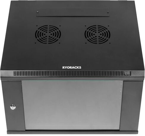 9U Wall Mount Network Cabinet, 450mm Deep, Welded Unibody, No-Assembly, High Weight Capacity, Professional-Grade, Lockable, Ventilated, Easy Cable Management, Ideal for NAS, Home Server, Network Box in Saudi Arabia