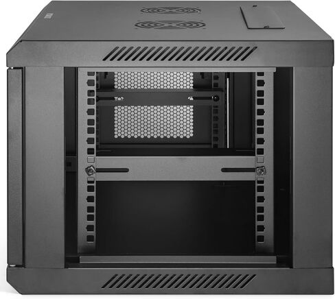 9U Wall Mount Network Cabinet, 450mm Deep, Welded Unibody, No-Assembly, High Weight Capacity, Professional-Grade, Lockable, Ventilated, Easy Cable Management, Ideal for NAS, Home Server, Network Box in Saudi Arabia