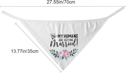 هدايا الخطوبة، YUDANSI Engagement Dog Bandanas 2 Pack، وشاح الحيوانات الأليفة الزفاف، بلدي البشر يتزوجون هدية لمحبي الكلاب، الدعائم الخطوبة لفستان الكلب، كلب صغير متوسط ​​الحجم كبير الحجم in Kuwait