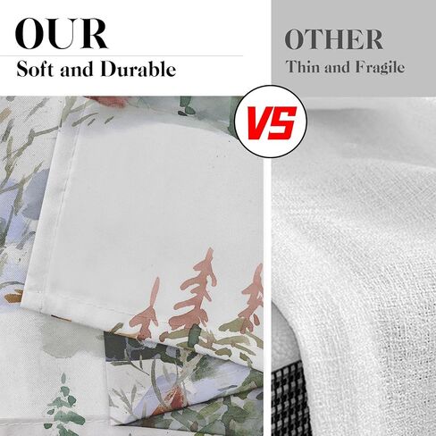 Christmas Kitchen Curtains Deer Window Curtains Over Sink Set of 2, Winter Snow City Short Tier Curtain for Kitchen, Xmas Kitchen Decor 26" x 36" in Kuwait