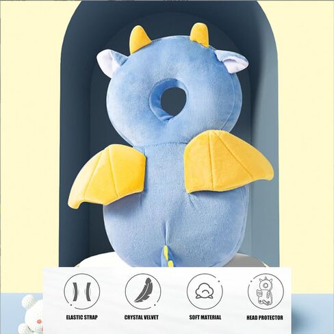 PandaEar Baby Protection Backpack, Toddler Walking Head Protector, Adjustable Head Protector Pad Safety Cushion, Pink in Saudi Arabia