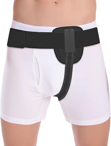 Pain-Relief Inguinal Hernia Belt For Men & Women – Two Dual Soft Pads, Breathable Fabric, Durable Velcro, One-Size Fits All in Saudi Arabia