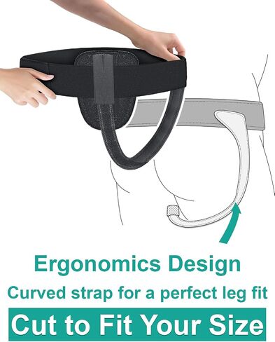 Pain-Relief Inguinal Hernia Belt For Men & Women – Two Dual Soft Pads, Breathable Fabric, Durable Velcro, One-Size Fits All in Saudi Arabia