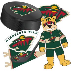 Desert Cactus Minnesota Wild Stickers NHL Team National Hockey League Vinyl Decal Laptop Water Bottle Car Scrapbook (Type 2)