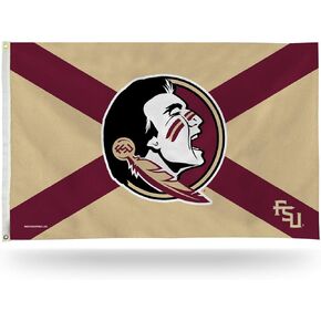 Rico Industries NCAA Florida State Seminoles State Flag 3' x 5' Banner Flag Single Sided - Indoor or Outdoor - Home Décor