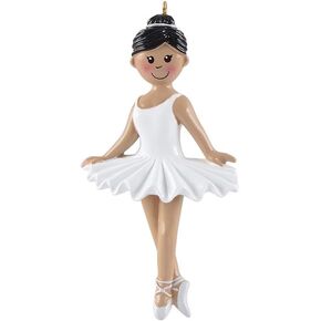 Personalized Ballerina Girl Ornaments - Ballet Ornaments for Christmas Tree 2023 - Dance Ornament -Enthnic- Ballet Christmas Ornaments