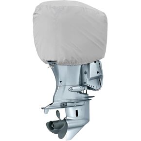 Outboard Motor Cover, Boat Motor Cover, Waterproof 900D Heavy Duty Oxford Fabric Outboard Engine Cover, Fits for 50-115HP Boat Engine Blue-RAL5019