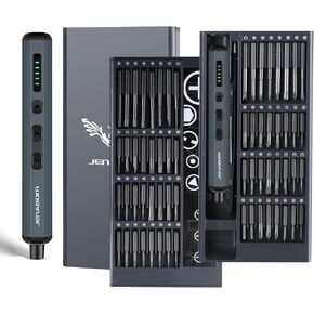 68 in 1 Mini Cordless Electric Screwdriver Set Precision Rechargeable Screwdriver Kit Magnetic Bits, Max 3 N.m, Magnetic Storage Maintenance Tools for Phone Camera Computer Watch PC