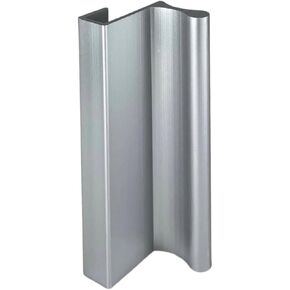 6" Satin Anodized Aluminum Pull with 7/16" Lip for Sliding Glass and Panel Doors