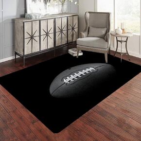 Classic American Football Area Rug Outdoor Patio Rug Play Mat Floor Mat Modern Carpet Non-Slip Home Decor Living Room Bedroom Nursery, 3x5 ft