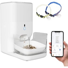 CATLINK Automatic Cat Feeder, Health Report for Cats, 4L Capacity WiFi Enabled Pet Food Dispenser, App Control, Backup Batteries, Portion Control, Single-cat Recognition (Fresh 2)