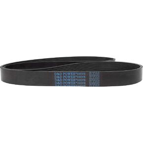 D&D PowerDrive 285J6 Poly V Belt, J Belt Cross Section, 28.5" Length, Rubber