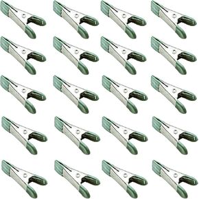 20pcs 2" inch Metal Spring Clamps Spring Clips Clamps Spring Clamps 2 inch Heavy Duty for Household Clips Camping Woodworking Clips (Black, 2 inch)
