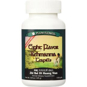Eight Flavor Rehmannia Teapills -- Economy Size -- Plum Flower, 1000 Pills