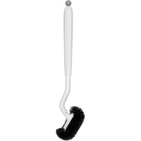 Toilet Bowl Brush Deep Cleaning: Curved Bristle Design Without Holder Bathroom Toilet Cleaner Scrubberfor for Dead Corner Clean - Modern Rv Toilet Decorative Accessories - White