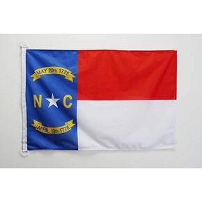 North Carolina NAUTICAL Flag 18'' x 12'' - US state of Caroline du Nord flags 30 x 45 cm - Banner 12x18 in for boat - AZ FLAG