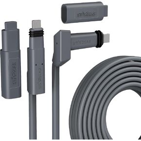STARGEAR 75FT Starlink Cable for Starlink Actuated Gen 2, Standard Starlink Rectangular Satellite V2 Replacement Cable Waterproof with End Caps (23M)