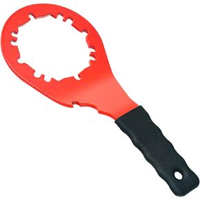 Red Universal Sink Drain Wrench for Hex Nuts and All 4, 6, 8-tab locking nuts on strainer drains, Strainer Lock Nuts and Drop-in Shower Drains