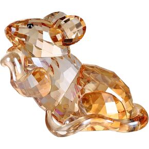 DOJOZ Crystal Mouse Cute Animal Home Decoration Lovely Figurines Collectible Birthday Gifts (White)