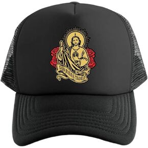 San Judas Tadeo #2 Trucker/Snapback Hat - Black - Unisex