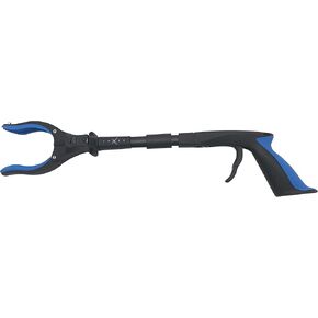 Grabber Tool 19" Aluminum Magnetic Claw with LED Light, Lightweight Foldable Reacher Grabber Pickup Tool, Gripper Grabbers for Elderly Grab it Reaching Tool Trash Picker Grabber, Blue, by Luxet