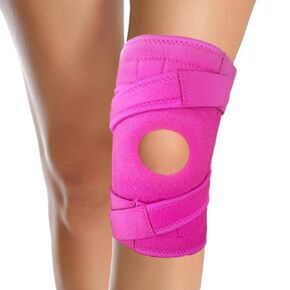 Pink Knee Brace for Women - Adjustable Knee Brace for Arthritis Pain and Support, Non-Slip, Dual-sides Stabilizers, Patella Gel Pads, Plus Size Neoprene Knee Support Brace for Meniscus Tear, Running