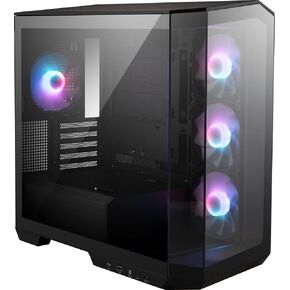 MSI MAG PANO 100L PZ WHITE Mid Tower ATX Gaming Case, ABS Plastic, SPCC Steel, Tempered Glass, Support Back-Connect, 270-degree Panoramic Display, GPU Support Stand, Dust Filter
