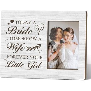 Wedding Picture Frame, Gifts for Wedding Anniversary for Men Women, Love Picture Frame Couples Picture Frame Celebration Photo Frame Table Decor Wooden Picture Frame -07