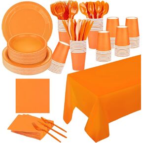 TWOWYHI 229PCS Pink Party Supplies Paper Disposable Plates Cups Plastic Spoons Forks Knives Pink Napkins for 30 Guests Disposable Party Dinnerware Sets for Wedding Birthday Party