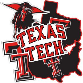 Desert Cactus Texas Tech University Sticker TTU Red Raiders Stickers Vinyl Decals Laptop Water Bottle Car T2 (Type 2-3)