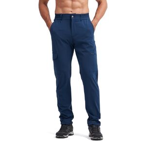 Mens Lightweight Hiking Pants Quick Dry Travel Cargo Pants UPF 50+ Outdoor Stretch Trousers with 5 Utility Pockets