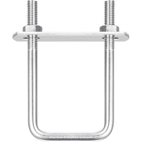 DTGN M6x40x60mm(ThreadxWxL) Square U Bolt - 1Pack - Good for Trailer Pipe Replacement Parts - 304 Stainless Steel U Shape Bolts in Kuwait