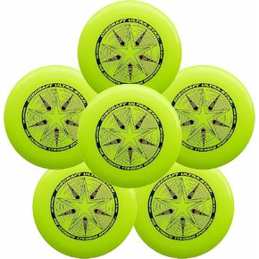 Discraft Ultra-Star 175g Ultimate Frisbee Sport Disc (6 Pack) Yellow