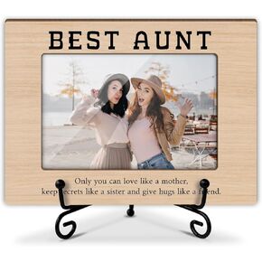 إطار صورة العمة، إطار صور خشبي مع حامل، هدايا عيد ميلاد للنساء العمة العمة العمة، ديكور مكتب المنزل إطار الصورة عرض الطاولة -xk32 in Kuwait