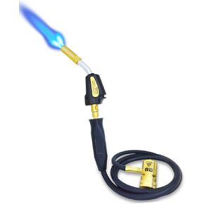 أطراف شعلة توربو مع مشعل ذاتي للغاز ومقبض لهب قابل للتعديل طرف نحاسي أطراف دوارة 360 درجة واجهة CGA600 متوافقة مع غاز البروبان MAP MAP للحام اللحام بالسباكة. in Kuwait