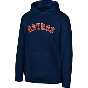 Outerstuff MLB Kids Youth 4-20 Official Wordmark Logo Fleece Lined Pullover Hoodie Sweatshirt