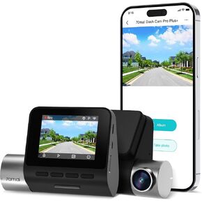 70mai Dash Cam A510 1944P+1080P with STARVIS 2 IMX675 and 64GB Card, Front and Rear Camera with Built-in GPS&WiFi, App Control, 2.0" IPS Screen, HDR, G-Sensor, 24H Parking Monitor, Loop Recording
