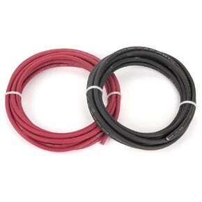 EWCS 4 Gauge Premium Extra Flexible Welding Cable 600 Volt 20 Feet Each Black+Red