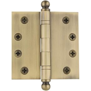 Nostalgic Warehouse Ball-Tip Residential Door Hinge with Square Corners