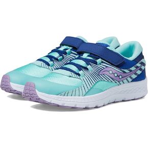 Saucony Velocer A/C (Little Kid/Big Kid) Turquoise/Navy/Purple 6 Big Kid M