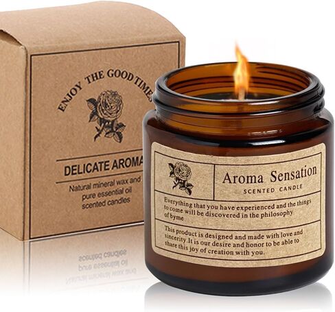 Small Scented Candles Sale - Sea Salt & Sage Aromatherapy Candles for Housewarming Gift,Smell Good for Home,Non Toxic Soy Wax Candle for Men Women Spa Yoga Massage Candle,Cute Candles - 3 oz in Saudi Arabia