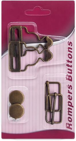 أبازيم SEMINI الشاملة مع أزرار بدون خياطة حمالة نحاسية بديلة أبازيم لملابس المريله والسراويل الجينز in Kuwait