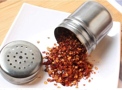 2 Pcs Small Size Stainless Steel Salt and Pepper Shakers Seasoning Cans Home Kitchen Gadgets in Saudi Arabia
