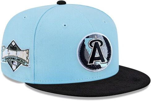 New Era California Los Angeles Angels 59FIFTY Cooperstown 1989 All-Star Game ASG Patch Fitted Cap, Hat in Saudi Arabia