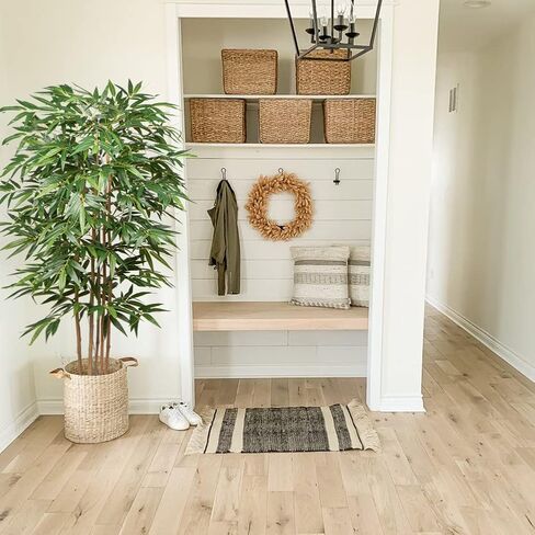 Artificial Bamboo Tree, 6 Feet Tall Decorative Bamboo Plants 72in Bamboo Silk Tree Large Fake Floor Plants for Living Room, Garden, Office Indoor/Outdoor Decor, 2 Pack in Kuwait