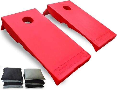 Driveway Games All Weather EZ Carry Portable Bean Bag Cornhole Game Set for Indoor and Outdoor Use with 2 Target Boards and 8 Bean Bags, White in Saudi Arabia