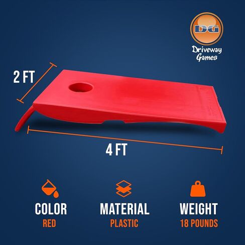 Driveway Games All Weather EZ Carry Portable Bean Bag Cornhole Game Set for Indoor and Outdoor Use with 2 Target Boards and 8 Bean Bags, White in Saudi Arabia